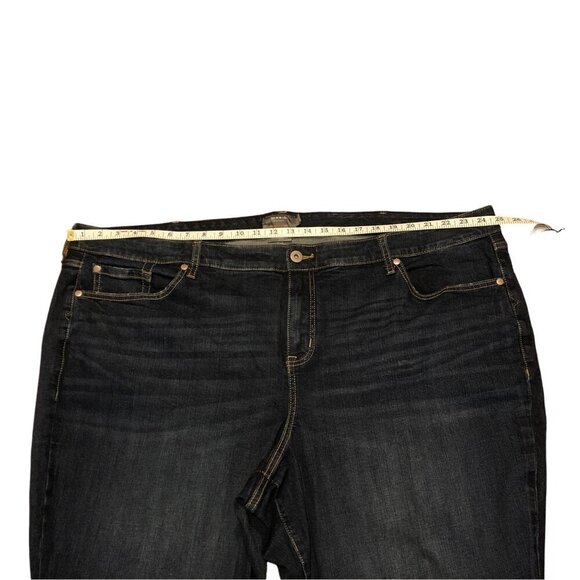 TORRID Mid Rise Jeans Slim Boot Vintage Stretch Denim Women's 28R, 50x31.5 - Picture 13 of 16